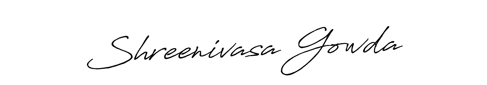 The best way (Antro_Vectra_Bolder) to make a short signature is to pick only two or three words in your name. The name Shreenivasa Gowda include a total of six letters. For converting this name. Shreenivasa Gowda signature style 7 images and pictures png
