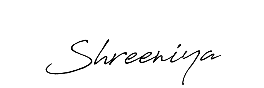 Design your own signature with our free online signature maker. With this signature software, you can create a handwritten (Antro_Vectra_Bolder) signature for name Shreeniya. Shreeniya signature style 7 images and pictures png