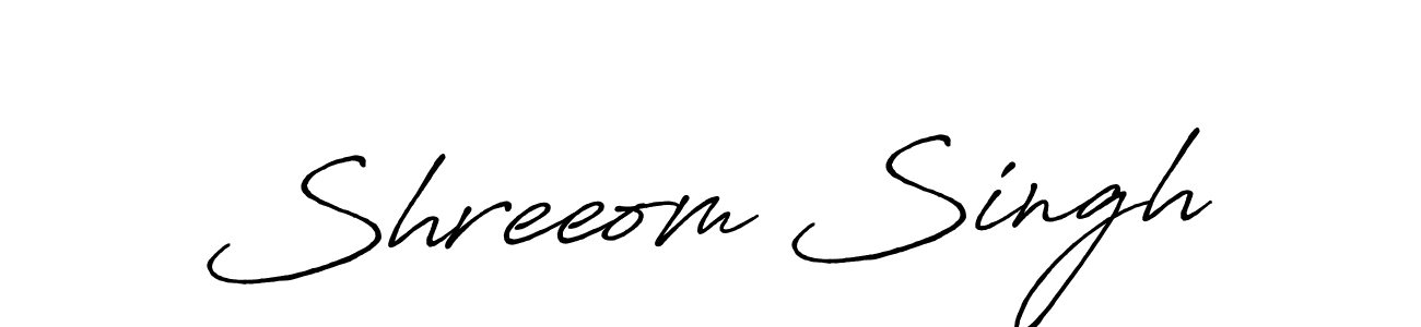 The best way (Antro_Vectra_Bolder) to make a short signature is to pick only two or three words in your name. The name Shreeom Singh include a total of six letters. For converting this name. Shreeom Singh signature style 7 images and pictures png