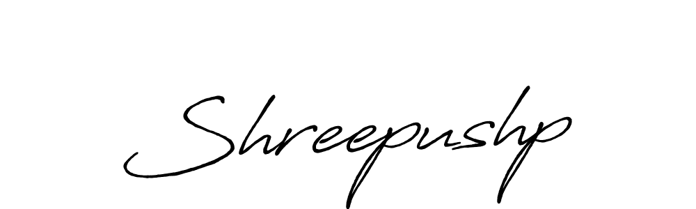 It looks lik you need a new signature style for name Shreepushp. Design unique handwritten (Antro_Vectra_Bolder) signature with our free signature maker in just a few clicks. Shreepushp signature style 7 images and pictures png