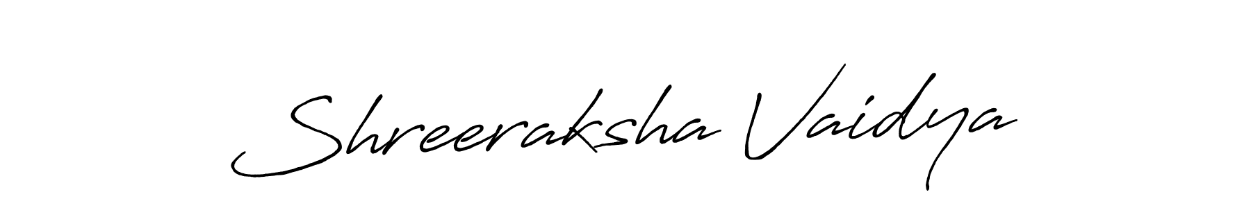 It looks lik you need a new signature style for name Shreeraksha Vaidya. Design unique handwritten (Antro_Vectra_Bolder) signature with our free signature maker in just a few clicks. Shreeraksha Vaidya signature style 7 images and pictures png