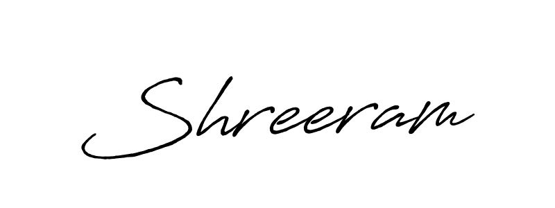 Use a signature maker to create a handwritten signature online. With this signature software, you can design (Antro_Vectra_Bolder) your own signature for name Shreeram. Shreeram signature style 7 images and pictures png