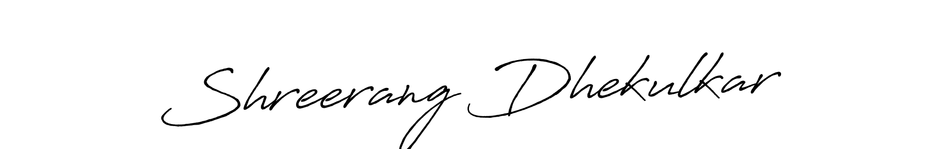 Design your own signature with our free online signature maker. With this signature software, you can create a handwritten (Antro_Vectra_Bolder) signature for name Shreerang Dhekulkar. Shreerang Dhekulkar signature style 7 images and pictures png