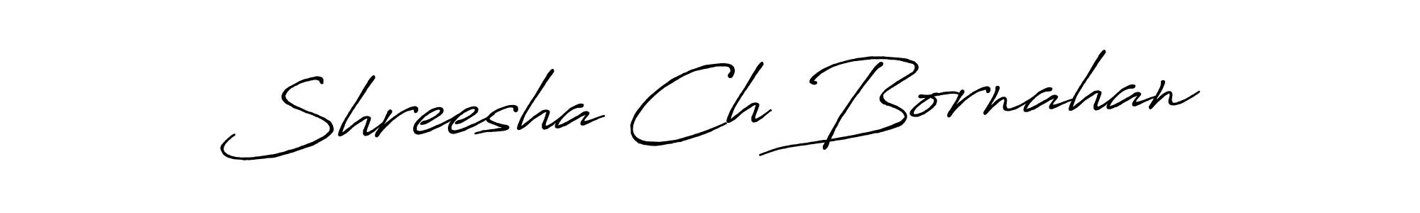 Make a short Shreesha Ch Bornahan signature style. Manage your documents anywhere anytime using Antro_Vectra_Bolder. Create and add eSignatures, submit forms, share and send files easily. Shreesha Ch Bornahan signature style 7 images and pictures png