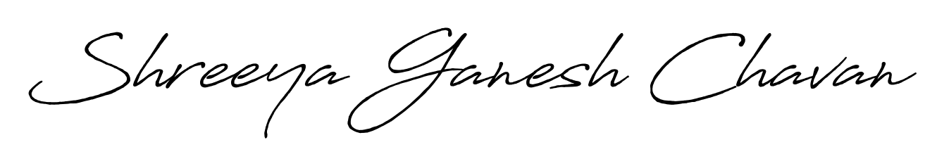 Create an unforgettable impression when signing with Shreeya Ganesh Chavan name styled in Antro_Vectra_Bolder typography. 100% free online generator. Shreeya Ganesh Chavan signature style 7 images and pictures png