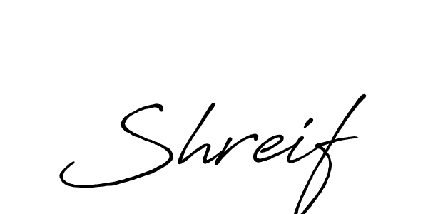 Shreif stylish signature style. Best Handwritten Sign (Antro_Vectra_Bolder) for my name. Handwritten Signature Collection Ideas for my name Shreif. Shreif signature style 7 images and pictures png