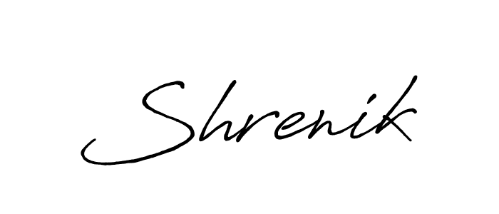 Make a beautiful signature design for name Shrenik. Use this online signature maker to create a handwritten signature for free. Shrenik signature style 7 images and pictures png