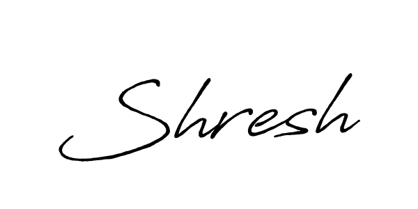 Use a signature maker to create a handwritten signature online. With this signature software, you can design (Antro_Vectra_Bolder) your own signature for name Shresh. Shresh signature style 7 images and pictures png