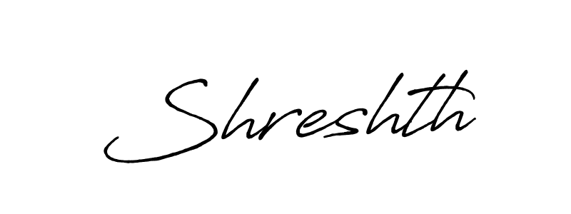 Design your own signature with our free online signature maker. With this signature software, you can create a handwritten (Antro_Vectra_Bolder) signature for name Shreshth. Shreshth signature style 7 images and pictures png