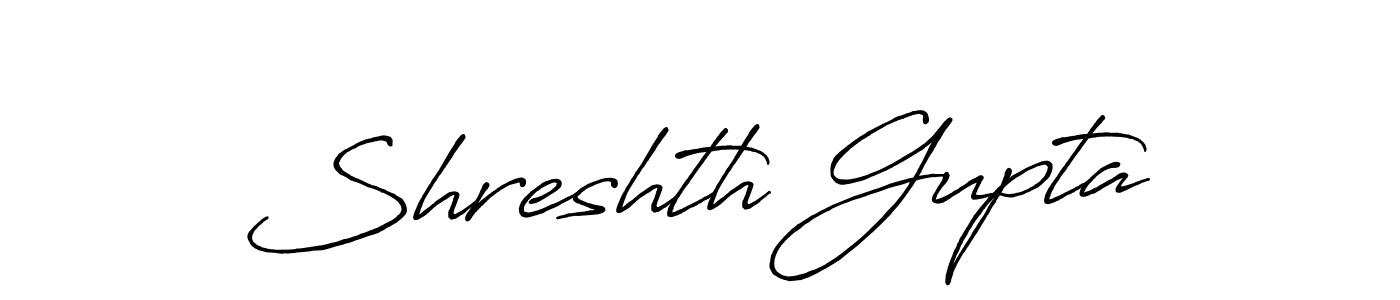 You should practise on your own different ways (Antro_Vectra_Bolder) to write your name (Shreshth Gupta) in signature. don't let someone else do it for you. Shreshth Gupta signature style 7 images and pictures png