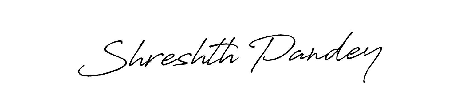 Make a short Shreshth Pandey signature style. Manage your documents anywhere anytime using Antro_Vectra_Bolder. Create and add eSignatures, submit forms, share and send files easily. Shreshth Pandey signature style 7 images and pictures png
