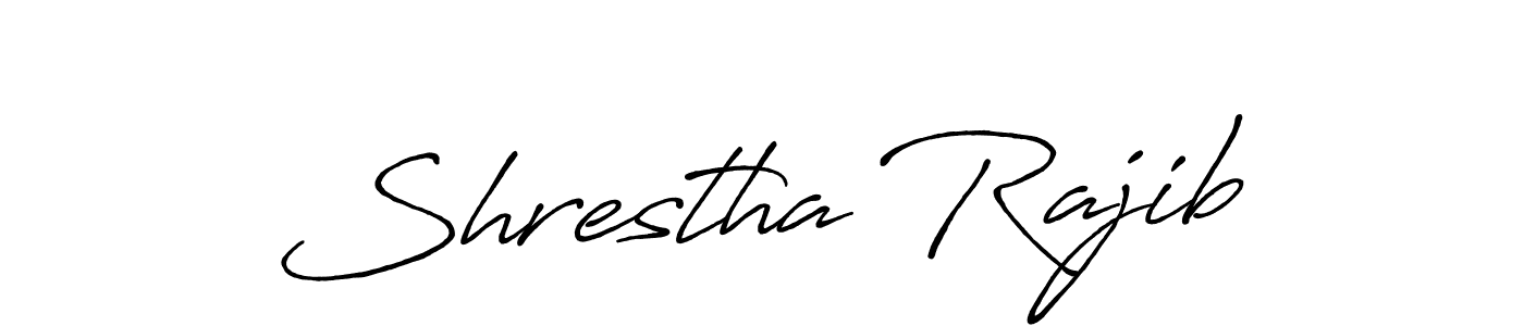 Create a beautiful signature design for name Shrestha Rajib. With this signature (Antro_Vectra_Bolder) fonts, you can make a handwritten signature for free. Shrestha Rajib signature style 7 images and pictures png