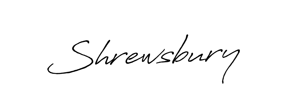 The best way (Antro_Vectra_Bolder) to make a short signature is to pick only two or three words in your name. The name Shrewsbury include a total of six letters. For converting this name. Shrewsbury signature style 7 images and pictures png