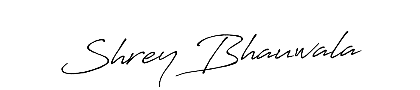 Similarly Antro_Vectra_Bolder is the best handwritten signature design. Signature creator online .You can use it as an online autograph creator for name Shrey Bhauwala. Shrey Bhauwala signature style 7 images and pictures png