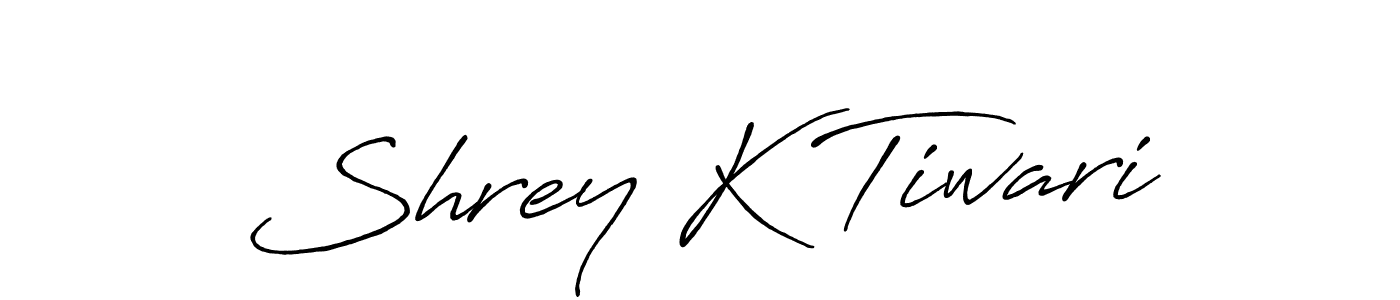 Similarly Antro_Vectra_Bolder is the best handwritten signature design. Signature creator online .You can use it as an online autograph creator for name Shrey K Tiwari. Shrey K Tiwari signature style 7 images and pictures png