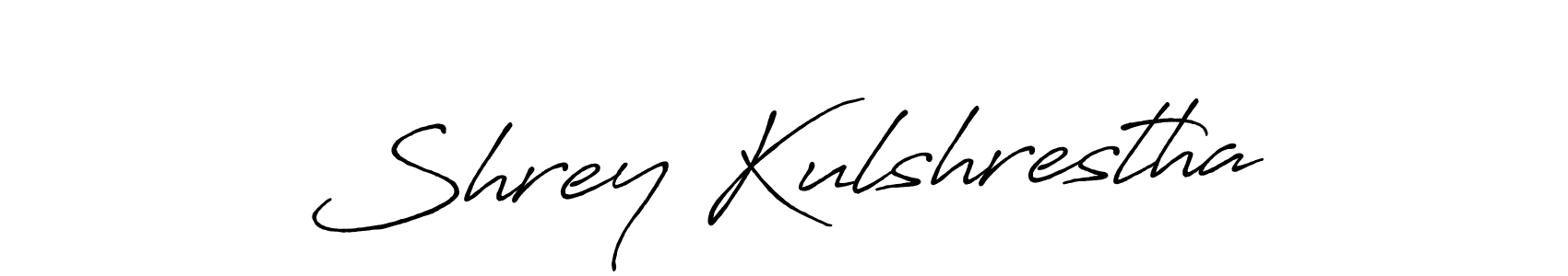 Also we have Shrey Kulshrestha name is the best signature style. Create professional handwritten signature collection using Antro_Vectra_Bolder autograph style. Shrey Kulshrestha signature style 7 images and pictures png