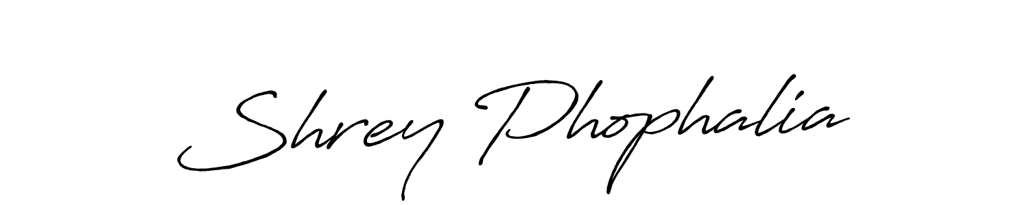 Also You can easily find your signature by using the search form. We will create Shrey Phophalia name handwritten signature images for you free of cost using Antro_Vectra_Bolder sign style. Shrey Phophalia signature style 7 images and pictures png