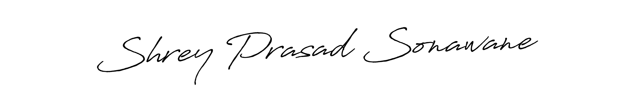 How to make Shrey Prasad Sonawane name signature. Use Antro_Vectra_Bolder style for creating short signs online. This is the latest handwritten sign. Shrey Prasad Sonawane signature style 7 images and pictures png