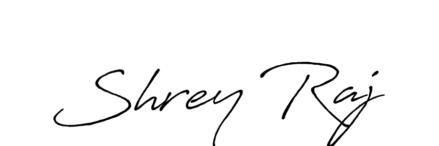 Create a beautiful signature design for name Shrey Raj. With this signature (Antro_Vectra_Bolder) fonts, you can make a handwritten signature for free. Shrey Raj signature style 7 images and pictures png