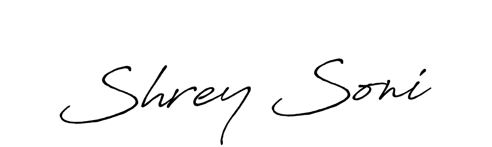 It looks lik you need a new signature style for name Shrey Soni. Design unique handwritten (Antro_Vectra_Bolder) signature with our free signature maker in just a few clicks. Shrey Soni signature style 7 images and pictures png