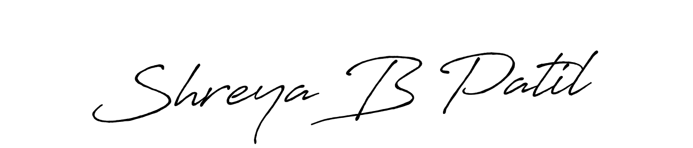 It looks lik you need a new signature style for name Shreya B Patil. Design unique handwritten (Antro_Vectra_Bolder) signature with our free signature maker in just a few clicks. Shreya B Patil signature style 7 images and pictures png