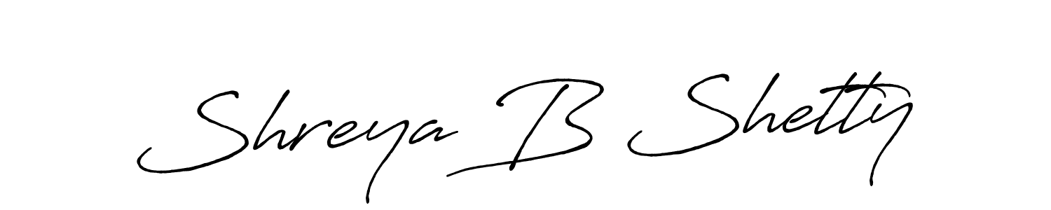 Make a short Shreya B Shetty signature style. Manage your documents anywhere anytime using Antro_Vectra_Bolder. Create and add eSignatures, submit forms, share and send files easily. Shreya B Shetty signature style 7 images and pictures png