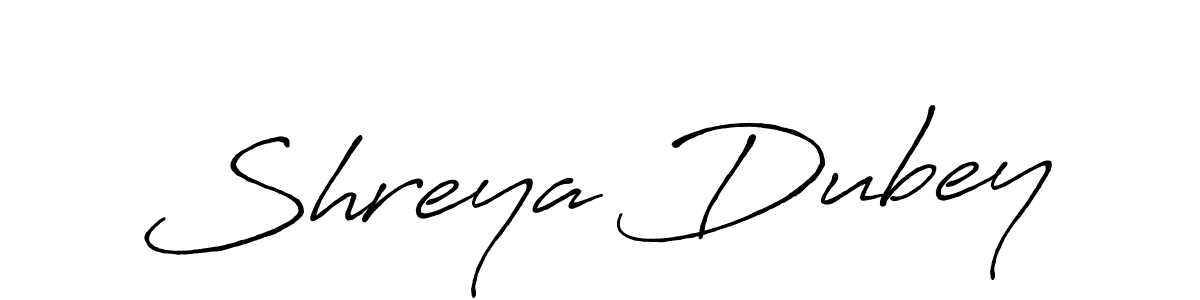 You should practise on your own different ways (Antro_Vectra_Bolder) to write your name (Shreya Dubey) in signature. don't let someone else do it for you. Shreya Dubey signature style 7 images and pictures png