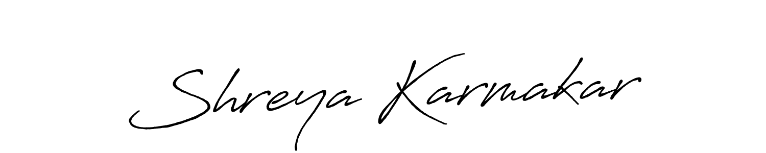 Similarly Antro_Vectra_Bolder is the best handwritten signature design. Signature creator online .You can use it as an online autograph creator for name Shreya Karmakar. Shreya Karmakar signature style 7 images and pictures png