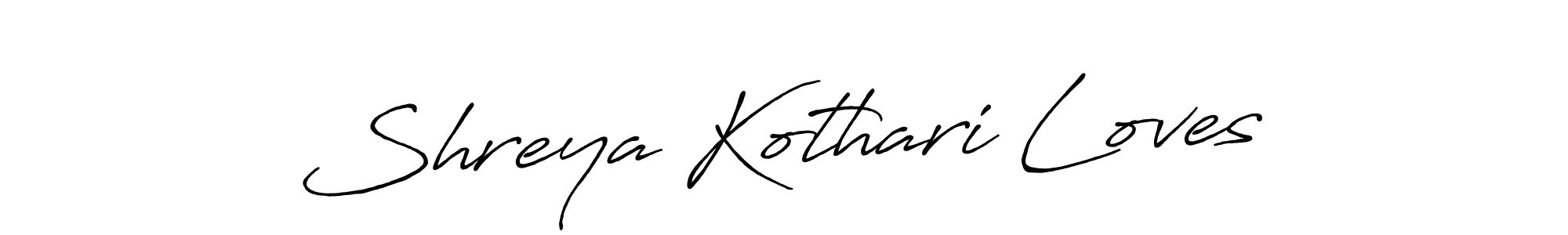 Make a beautiful signature design for name Shreya Kothari Loves. Use this online signature maker to create a handwritten signature for free. Shreya Kothari Loves signature style 7 images and pictures png