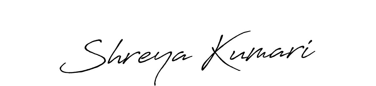 You should practise on your own different ways (Antro_Vectra_Bolder) to write your name (Shreya Kumari) in signature. don't let someone else do it for you. Shreya Kumari signature style 7 images and pictures png