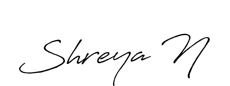 Make a beautiful signature design for name Shreya N. Use this online signature maker to create a handwritten signature for free. Shreya N signature style 7 images and pictures png