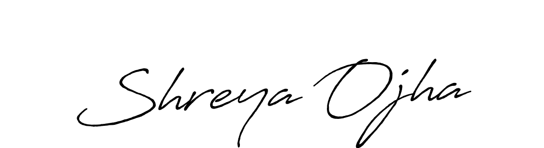 It looks lik you need a new signature style for name Shreya Ojha. Design unique handwritten (Antro_Vectra_Bolder) signature with our free signature maker in just a few clicks. Shreya Ojha signature style 7 images and pictures png
