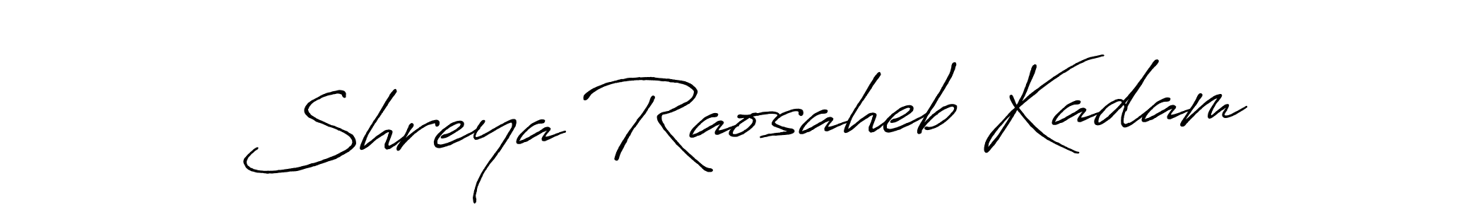 The best way (Antro_Vectra_Bolder) to make a short signature is to pick only two or three words in your name. The name Shreya Raosaheb Kadam include a total of six letters. For converting this name. Shreya Raosaheb Kadam signature style 7 images and pictures png