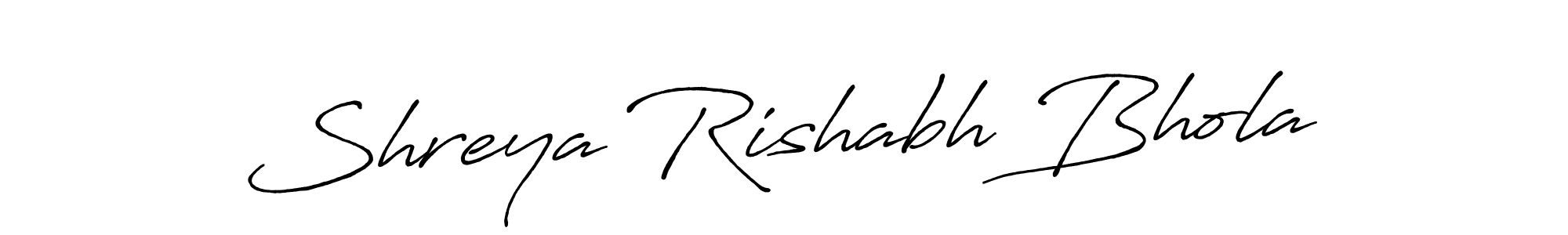 This is the best signature style for the Shreya Rishabh Bhola name. Also you like these signature font (Antro_Vectra_Bolder). Mix name signature. Shreya Rishabh Bhola signature style 7 images and pictures png