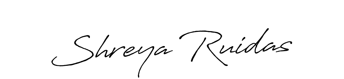 It looks lik you need a new signature style for name Shreya Ruidas. Design unique handwritten (Antro_Vectra_Bolder) signature with our free signature maker in just a few clicks. Shreya Ruidas signature style 7 images and pictures png