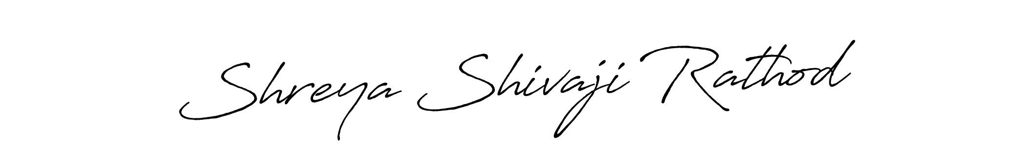 Design your own signature with our free online signature maker. With this signature software, you can create a handwritten (Antro_Vectra_Bolder) signature for name Shreya Shivaji Rathod. Shreya Shivaji Rathod signature style 7 images and pictures png