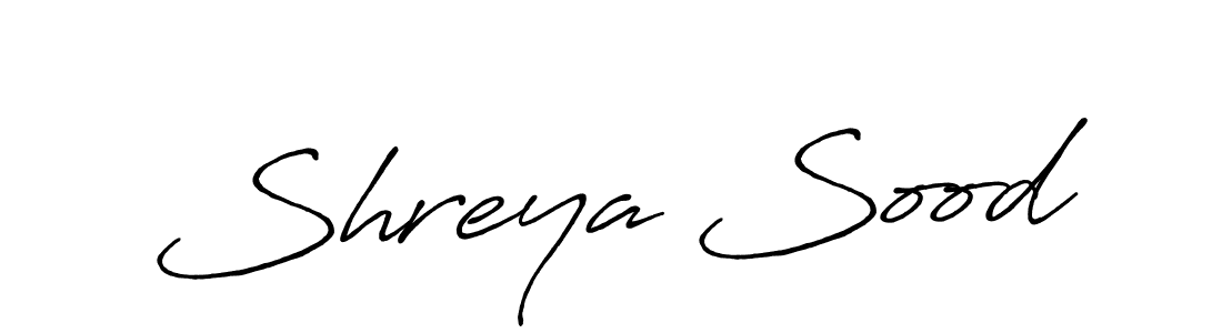 Use a signature maker to create a handwritten signature online. With this signature software, you can design (Antro_Vectra_Bolder) your own signature for name Shreya Sood. Shreya Sood signature style 7 images and pictures png