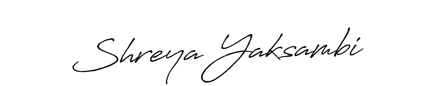 if you are searching for the best signature style for your name Shreya Yaksambi. so please give up your signature search. here we have designed multiple signature styles  using Antro_Vectra_Bolder. Shreya Yaksambi signature style 7 images and pictures png