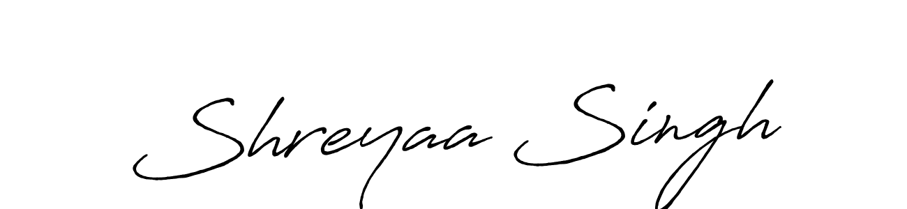 How to make Shreyaa Singh signature? Antro_Vectra_Bolder is a professional autograph style. Create handwritten signature for Shreyaa Singh name. Shreyaa Singh signature style 7 images and pictures png