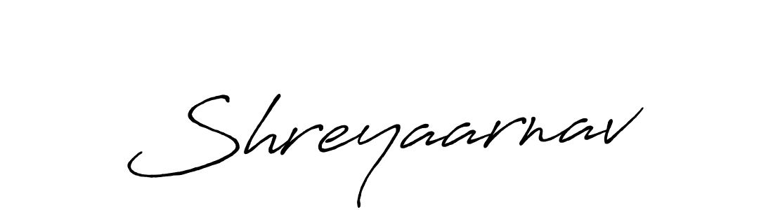 Design your own signature with our free online signature maker. With this signature software, you can create a handwritten (Antro_Vectra_Bolder) signature for name Shreyaarnav. Shreyaarnav signature style 7 images and pictures png