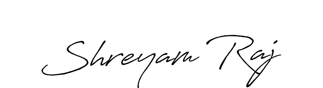 Design your own signature with our free online signature maker. With this signature software, you can create a handwritten (Antro_Vectra_Bolder) signature for name Shreyam Raj. Shreyam Raj signature style 7 images and pictures png