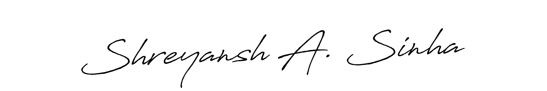 How to Draw Shreyansh A. Sinha signature style? Antro_Vectra_Bolder is a latest design signature styles for name Shreyansh A. Sinha. Shreyansh A. Sinha signature style 7 images and pictures png