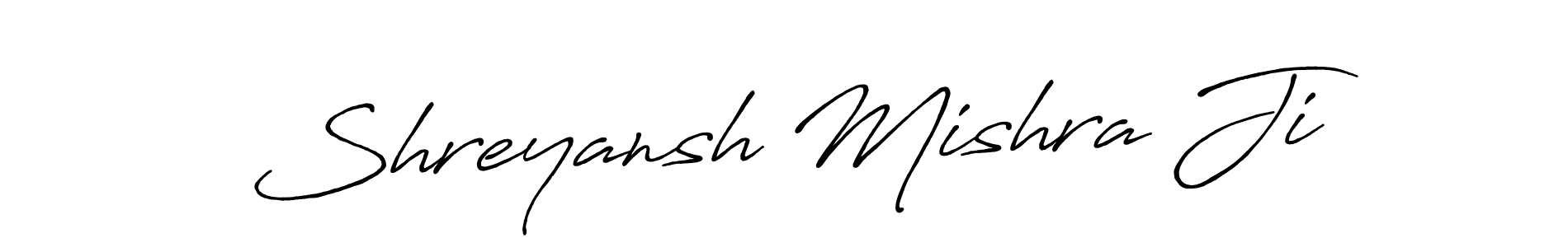 How to make Shreyansh Mishra Ji name signature. Use Antro_Vectra_Bolder style for creating short signs online. This is the latest handwritten sign. Shreyansh Mishra Ji signature style 7 images and pictures png