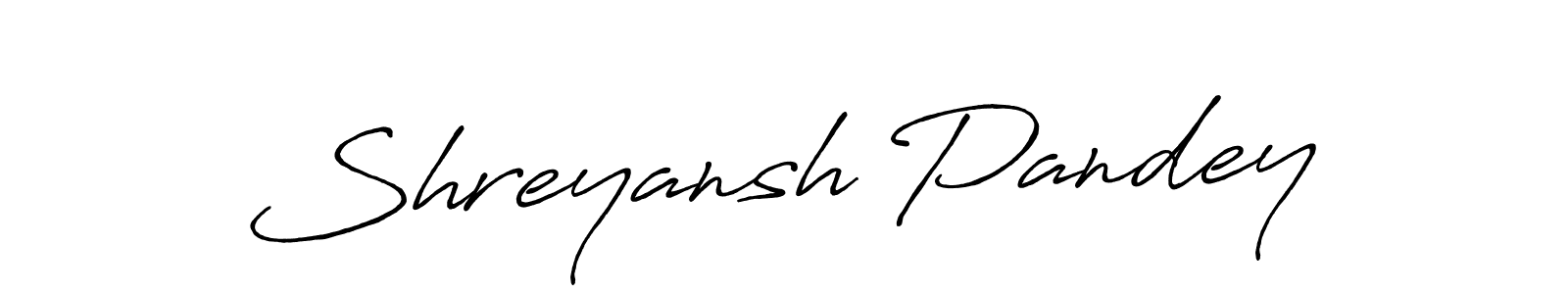 Make a short Shreyansh Pandey signature style. Manage your documents anywhere anytime using Antro_Vectra_Bolder. Create and add eSignatures, submit forms, share and send files easily. Shreyansh Pandey signature style 7 images and pictures png