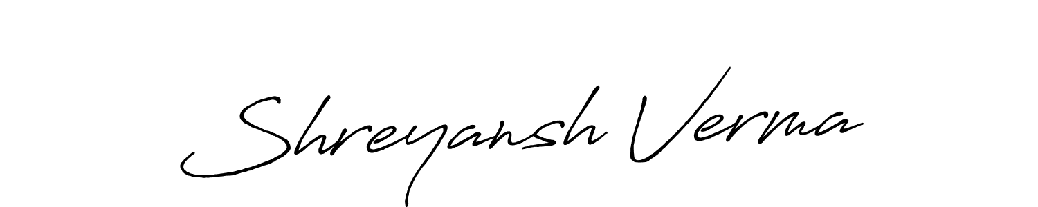 Here are the top 10 professional signature styles for the name Shreyansh Verma. These are the best autograph styles you can use for your name. Shreyansh Verma signature style 7 images and pictures png