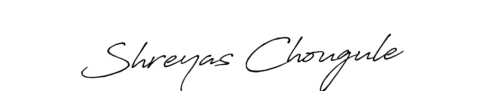 Design your own signature with our free online signature maker. With this signature software, you can create a handwritten (Antro_Vectra_Bolder) signature for name Shreyas Chougule. Shreyas Chougule signature style 7 images and pictures png