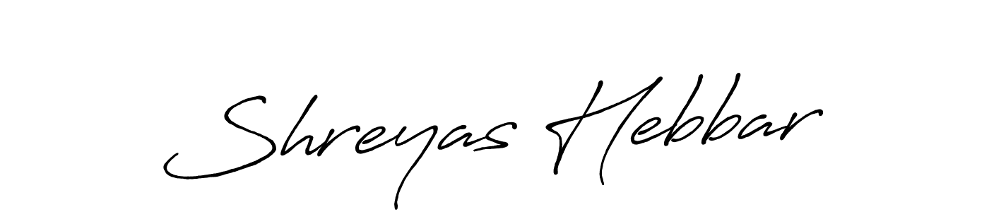 The best way (Antro_Vectra_Bolder) to make a short signature is to pick only two or three words in your name. The name Shreyas Hebbar include a total of six letters. For converting this name. Shreyas Hebbar signature style 7 images and pictures png