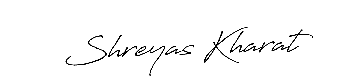 Shreyas Kharat stylish signature style. Best Handwritten Sign (Antro_Vectra_Bolder) for my name. Handwritten Signature Collection Ideas for my name Shreyas Kharat. Shreyas Kharat signature style 7 images and pictures png