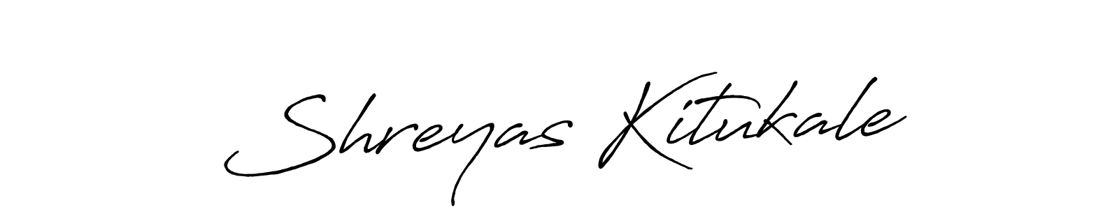 Shreyas Kitukale stylish signature style. Best Handwritten Sign (Antro_Vectra_Bolder) for my name. Handwritten Signature Collection Ideas for my name Shreyas Kitukale. Shreyas Kitukale signature style 7 images and pictures png