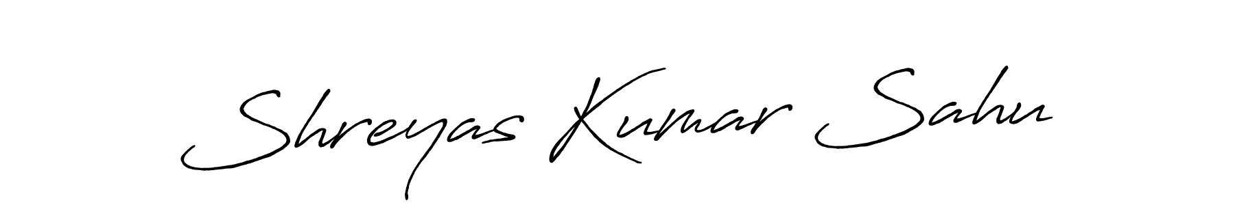 Create a beautiful signature design for name Shreyas Kumar Sahu. With this signature (Antro_Vectra_Bolder) fonts, you can make a handwritten signature for free. Shreyas Kumar Sahu signature style 7 images and pictures png